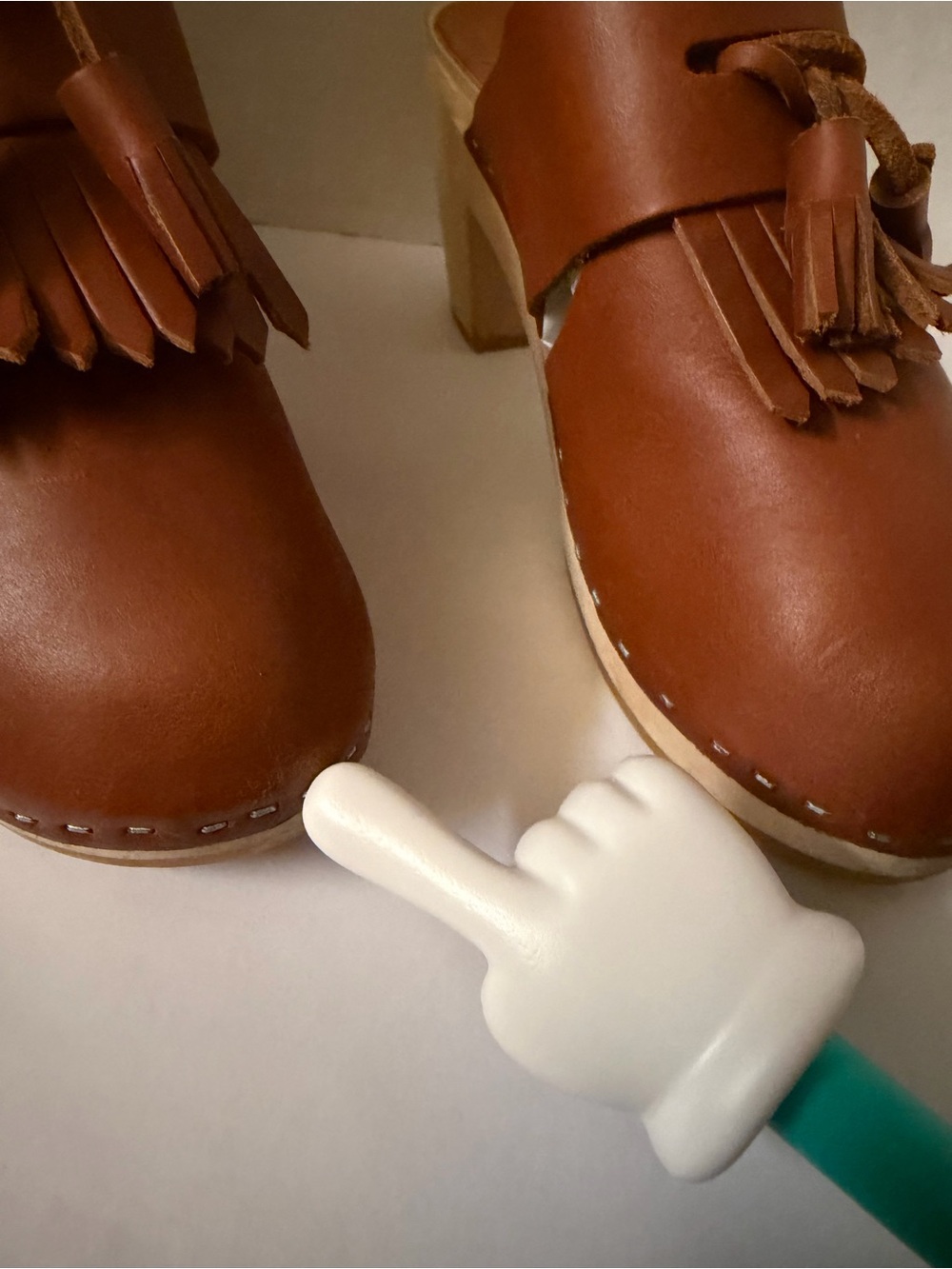 BRYR Zoe Leather Heel Clog Sz 38,8 Women’s - Picture 16 of 16